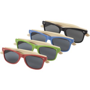 Sun Ray bamboo sunglasses, Lime green (Sunglasses)