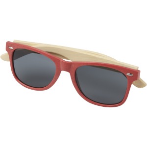 Sun Ray bamboo sunglasses, Red (Sunglasses)