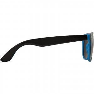 Sun Ray sunglasses with two coloured tones, Process Blue, solid black (Sunglasses)