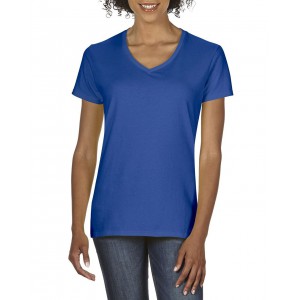 PREMIUM COTTON(r) LADIES' V-NECK T-SHIRT, Royal (T-shirt, 90-100% cotton)
