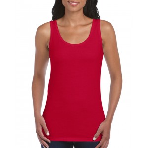 SOFTSTYLE(r) LADIES' TANK TOP, Cherry Red (T-shirt, 90-100% cotton)