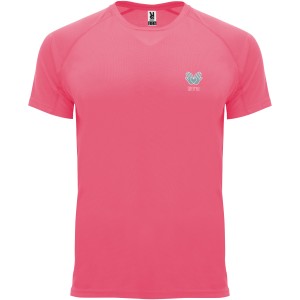 Bahrain short sleeve kids sports t-shirt, Fluor Lady Pink (T-shirt, mixed fiber, synthetic)