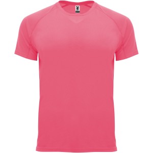 Bahrain short sleeve kids sports t-shirt, Fluor Lady Pink (T-shirt, mixed fiber, synthetic)