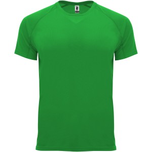 Bahrain short sleeve kids sports t-shirt, Green Fern (T-shirt, mixed fiber, synthetic)