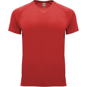 Bahrain short sleeve kids sports t-shirt, Red (T-shirt, mixed fiber, synthetic)