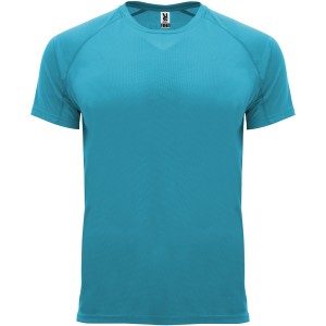 Bahrain short sleeve kids sports t-shirt, Turquois (T-shirt, mixed fiber, synthetic)