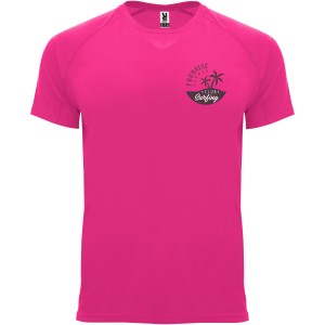 Bahrain short sleeve men's sports t-shirt, Pink Fluor (T-shirt, mixed fiber, synthetic)