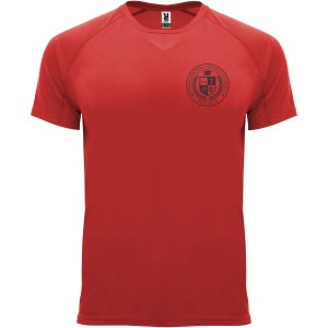 Bahrain short sleeve men's sports t-shirt, Red (T-shirt, mixed fiber, synthetic)