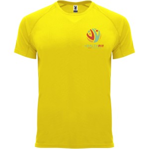 Bahrain short sleeve men's sports t-shirt, Yellow (T-shirt, mixed fiber, synthetic)