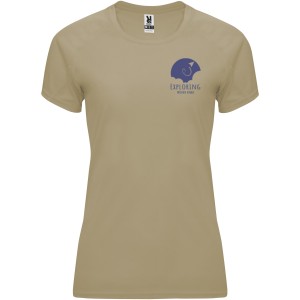 Bahrain short sleeve women's sports t-shirt, Dark Sand (T-shirt, mixed fiber, synthetic)