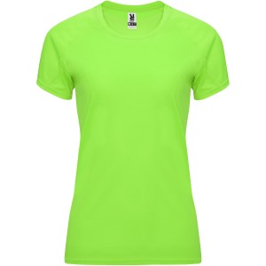 Bahrain short sleeve women's sports t-shirt, Fluor Green (T-shirt, mixed fiber, synthetic)