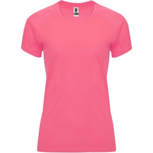 Bahrain short sleeve women's sports t-shirt, Fluor Lady Pink (T-shirt, mixed fiber, synthetic)