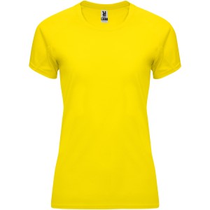 Bahrain short sleeve women's sports t-shirt, Yellow (T-shirt, mixed fiber, synthetic)