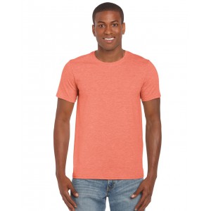 SOFTSTYLE(r) ADULT T-SHIRT, Heather Orange (T-shirt, mixed fiber, synthetic)