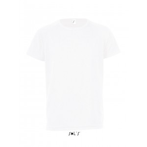 SOL'S SPORTY KIDS - RAGLAN-SLEEVED T-SHIRT, White (T-shirt, mixed fiber, synthetic)