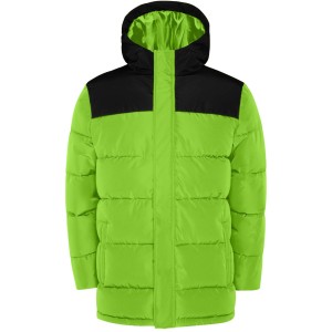 Tallin unisex insulated jacket, Lime, Solid black (Jackets)