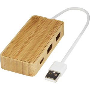 Tapas bamboo USB hub, Natural (Eletronics cables, adapters)