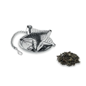 Tea filter in star shape, Matt Silver (Metal kitchen equipments)