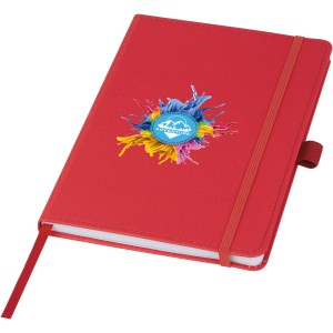 Thalaasa ocean-bound plastic hardcover notebook, Red (Notebooks)