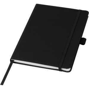 Thalaasa ocean-bound plastic hardcover notebook, Solid black (Notebooks)