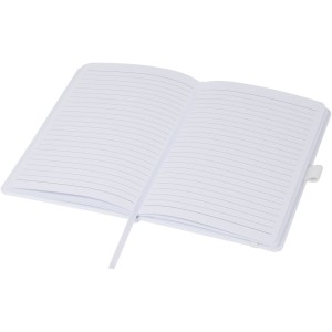 Thalaasa ocean-bound plastic hardcover notebook, White (Notebooks)