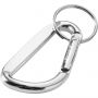 Timor recycled aluminium carabiner keychain, Silver