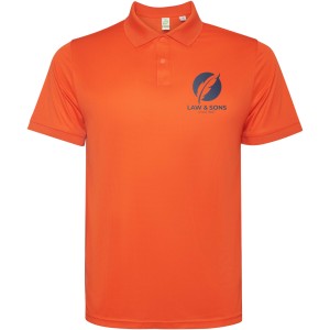 Tormo short sleeve men's polo, Fire orange (Polo short, mixed fiber, synthetic)