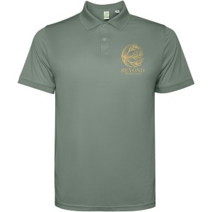 Tormo short sleeve men's polo, Laurel green (Polo short, mixed fiber, synthetic)