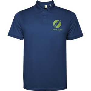 Tormo short sleeve men's polo, Navy Blue (Polo short, mixed fiber, synthetic)