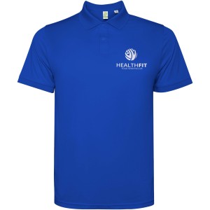 Tormo short sleeve men's polo, Royal blue (Polo short, mixed fiber, synthetic)