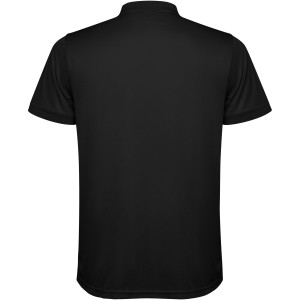 Tormo short sleeve men's polo, Solid black (Polo short, mixed fiber, synthetic)