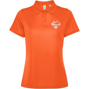 Tormo short sleeve women's polo, Fire orange (Polo short, mixed fiber, synthetic)