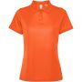 Tormo short sleeve women's polo, Fire orange