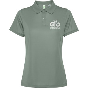 Tormo short sleeve women's polo, Laurel green (Polo short, mixed fiber, synthetic)