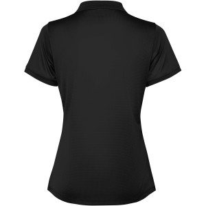 Tormo short sleeve women's polo, Solid black (Polo short, mixed fiber, synthetic)
