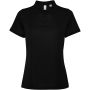 Tormo short sleeve women's polo, Solid black