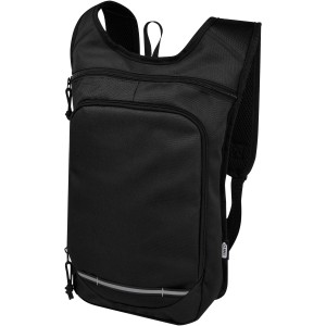 Trails GRS RPET outdoor backpack 6.5L, Solid black (Backpacks)