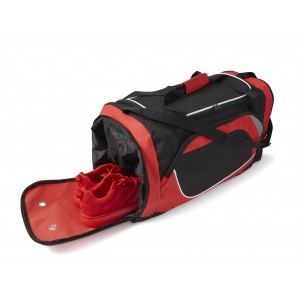 Polyester (600D) sports bag, red (Travel bags)