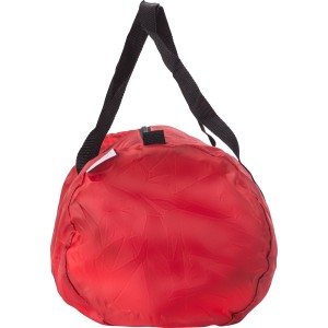 rPET 210D foldable duffle bag Jos, Red (Travel bags)