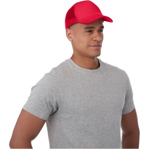 Trucker 5 panel cap, Red (Hats)