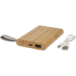 Tulda 5000 mAh bamboo power bank, Wood (Powerbanks)