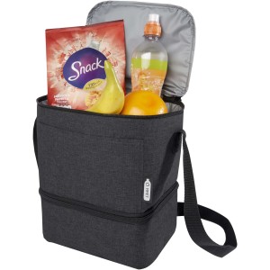 Tundra 9-can GRS RPET lunch cooler bag 9L, Heather Charcoal (Cooler bags)