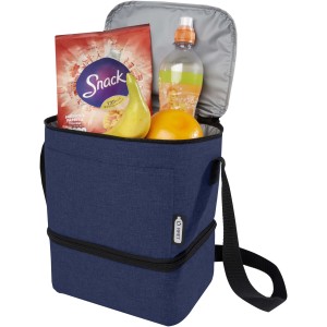 Tundra 9-can GRS RPET lunch cooler bag 9L, Heather navy (Cooler bags)