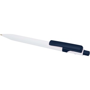 Unica recycled plastic ballpoint pen (black ink), Navy (Plastic pen)