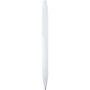 Unica recycled plastic ballpoint pen (blue ink), White