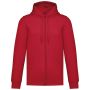 UNISEX FULL ZIP HOODIE, Red