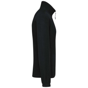 UNISEX MICROFLEECE ELASTICATED JACKET, Black (Jackets)