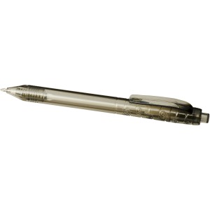 Vancouver recycled PET ballpoint pen, Transparent / Black (Plastic pen)