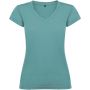 Victoria short sleeve women's v-neck t-shirt, Dusty Blue