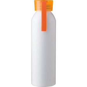 Recycled aluminium bottle (650 ml) Ariana, orange (Water bottles)